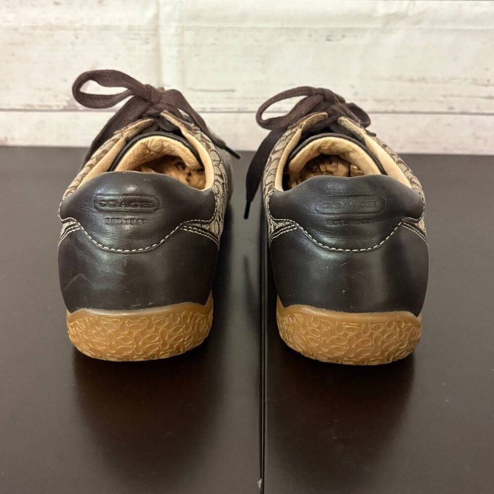 Coach‎ Brown Tan "Slyvie" Tennis Shoes Womens 8 - Picture 5 of 7